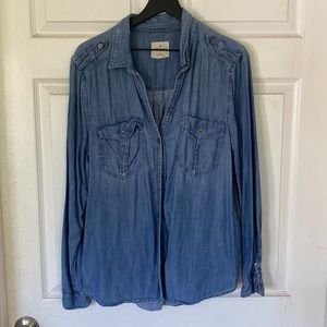 Dark Chambray Top